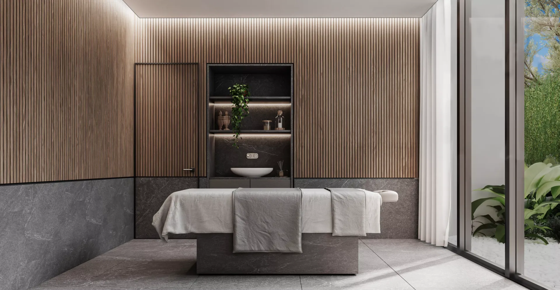Spa y área de masaje NUA